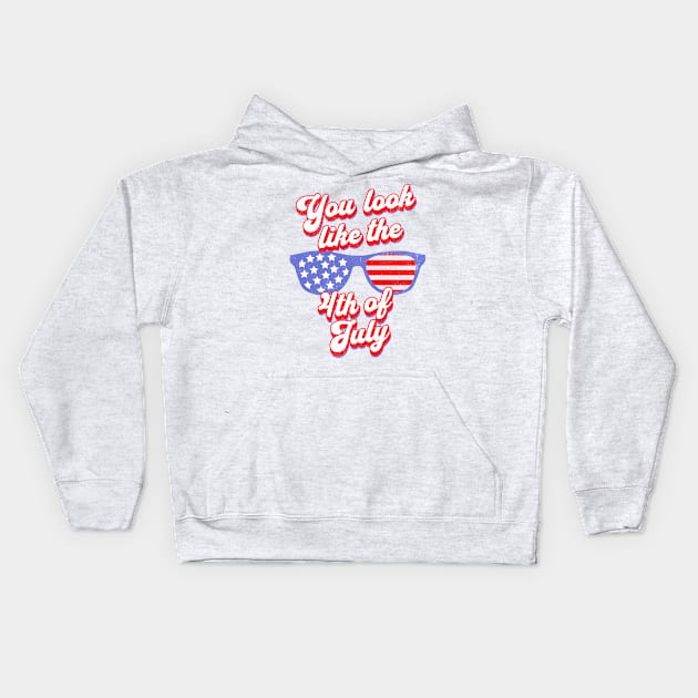 Fourth of July Kids Hoodie by Polynesian Vibes